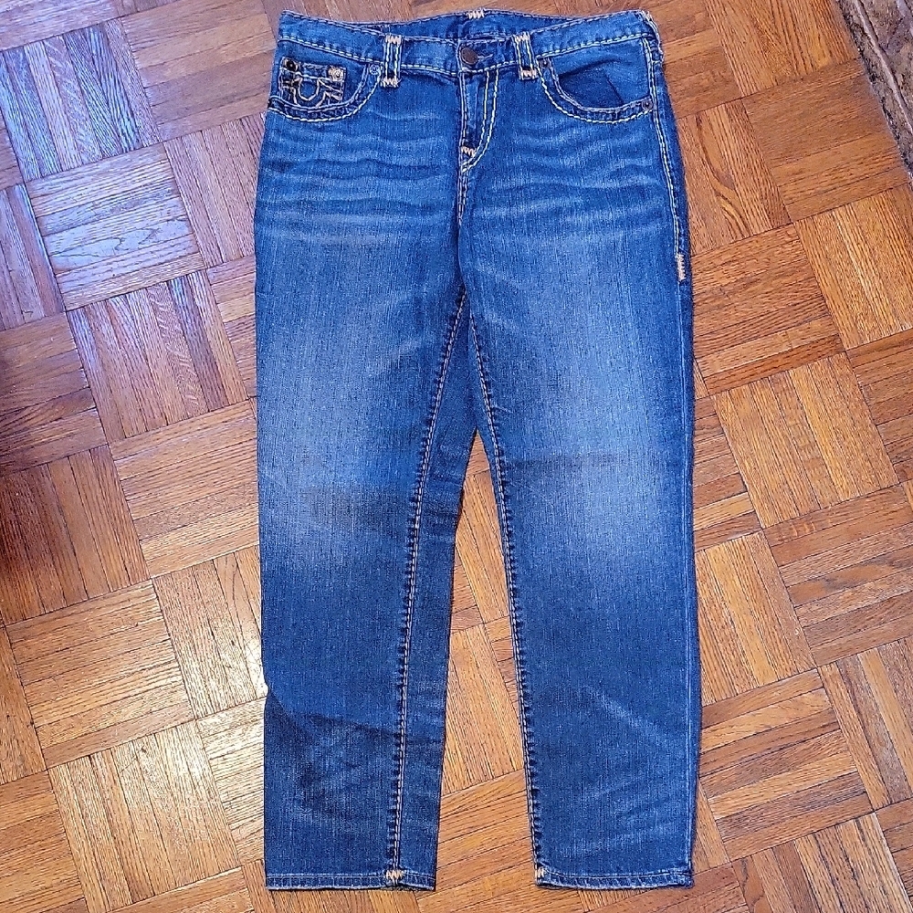 True Religion Cameron Slim Boyfriend Denim Jeans Size 29